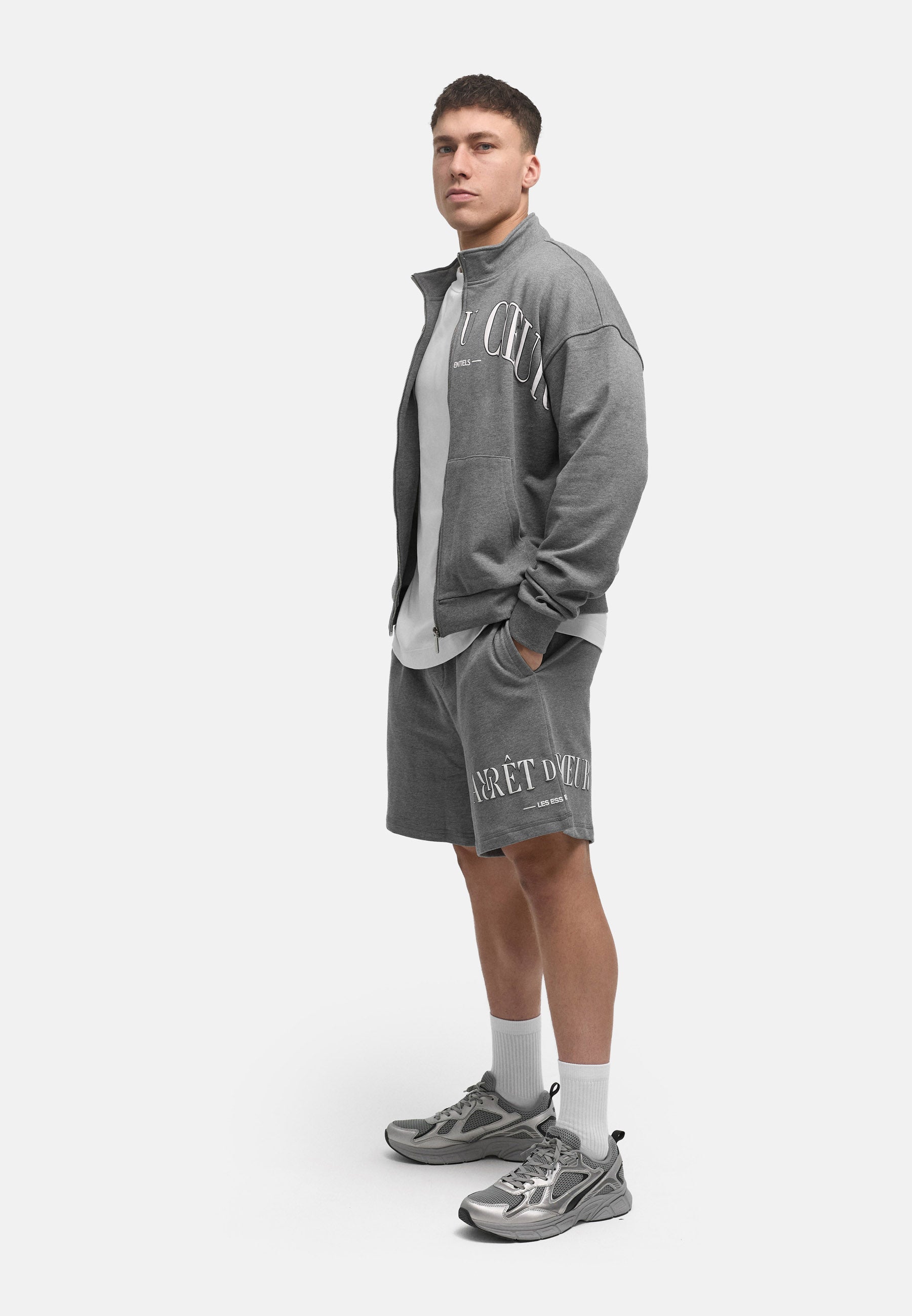 AdC Les Essentiels - Zip Jacket - Grey Melange