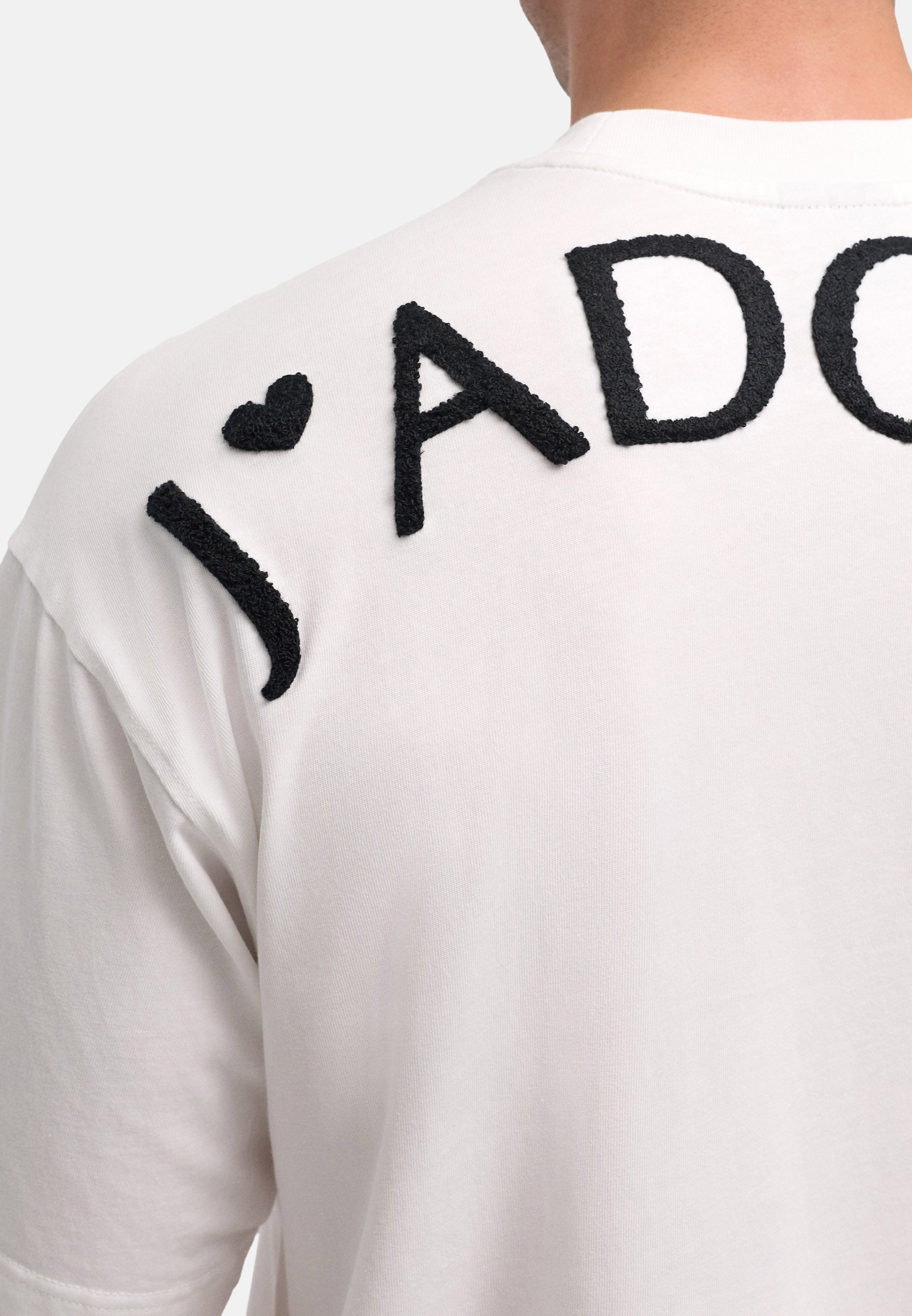 Signature „JADORE“ Shirt White - Black Logo