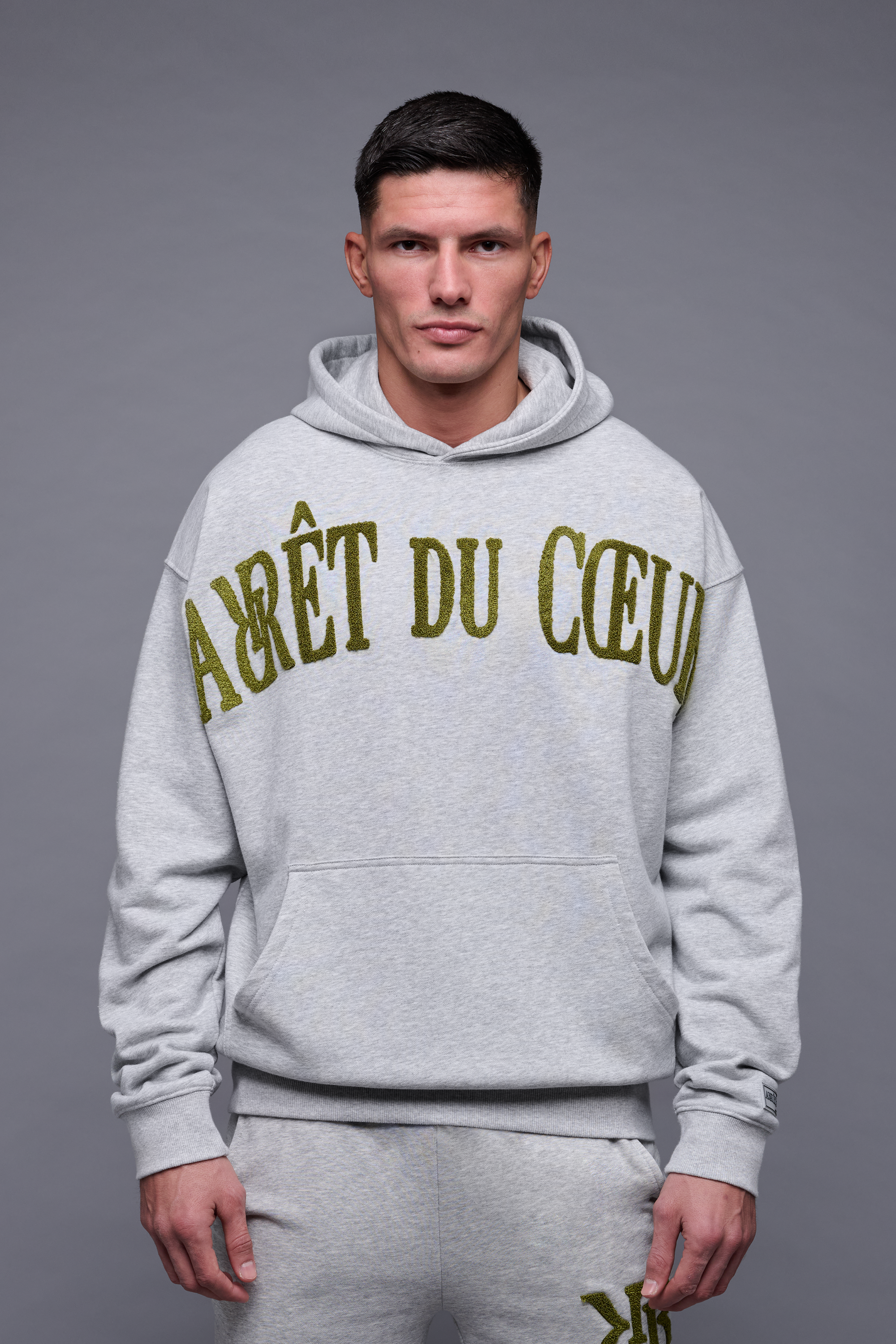 AdC-Hoodie Grey Melange